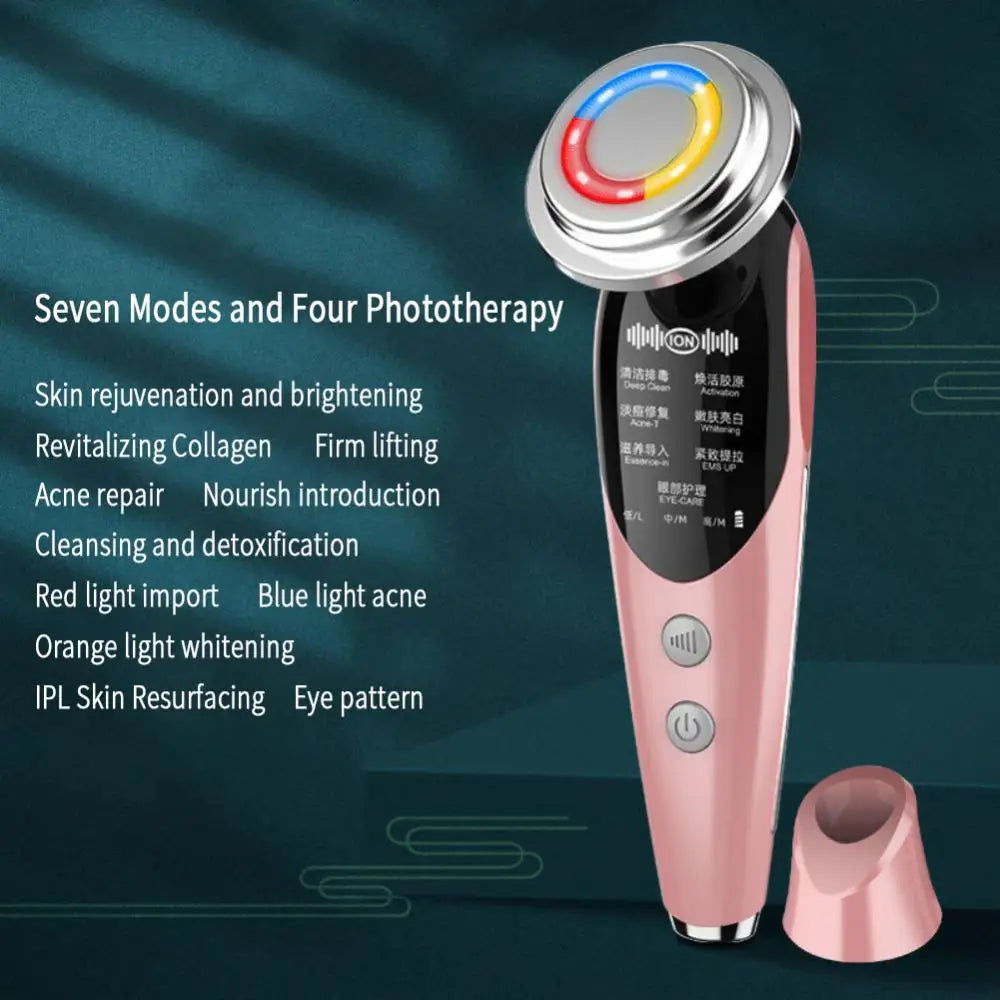 Radiance Pro Pink 7-in-1 LED Red Light Therapy, EMS Technology